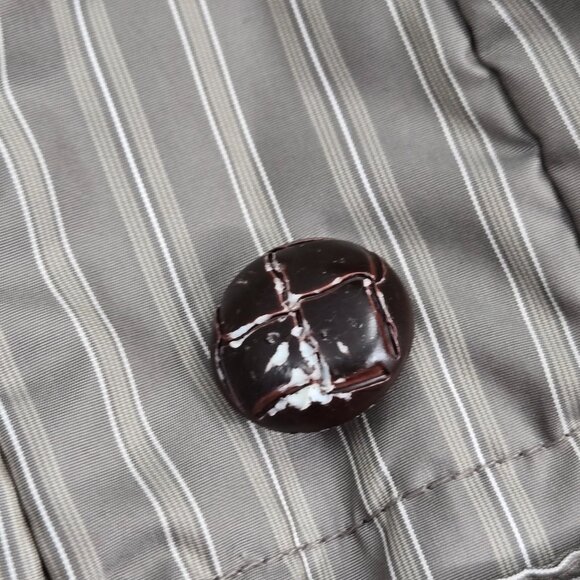 The North Face Coat Womens Medium Brown Toggle Wool Blend Hooded Jacket Pockets - Picture 10 of 16